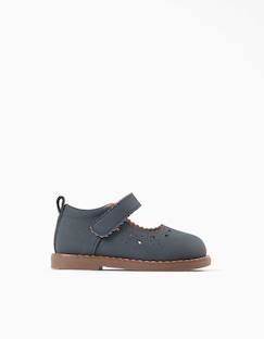 Chaussures-Babies à scratch avec détails perforés