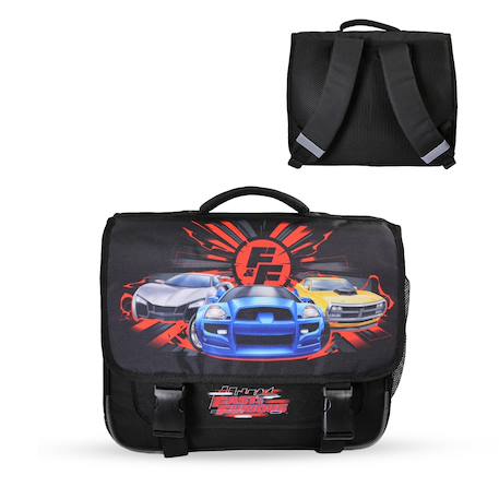 Garçon-Cartable scolaire 2 compartiments Fast & Furious - 38 cm