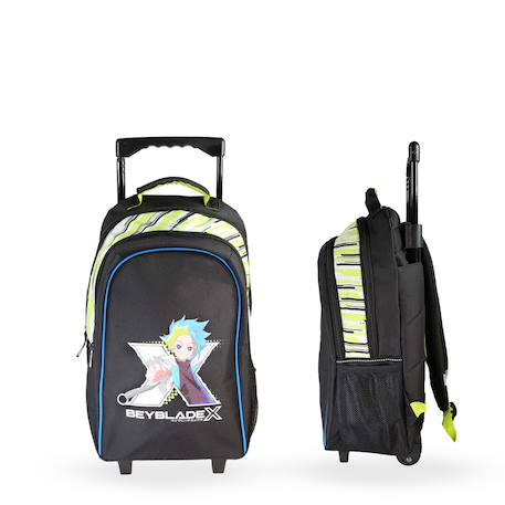 Garçon-Sac à dos scolaire à roulettes 2 compartiments Beyblade X- 38 cm