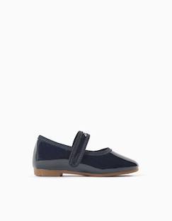 Chaussures-Babies vernies avec fermeture à scratch