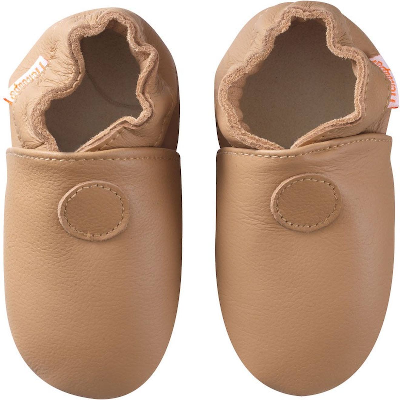 Chaussons Bb Cuir Souple Uni Marron 25 €