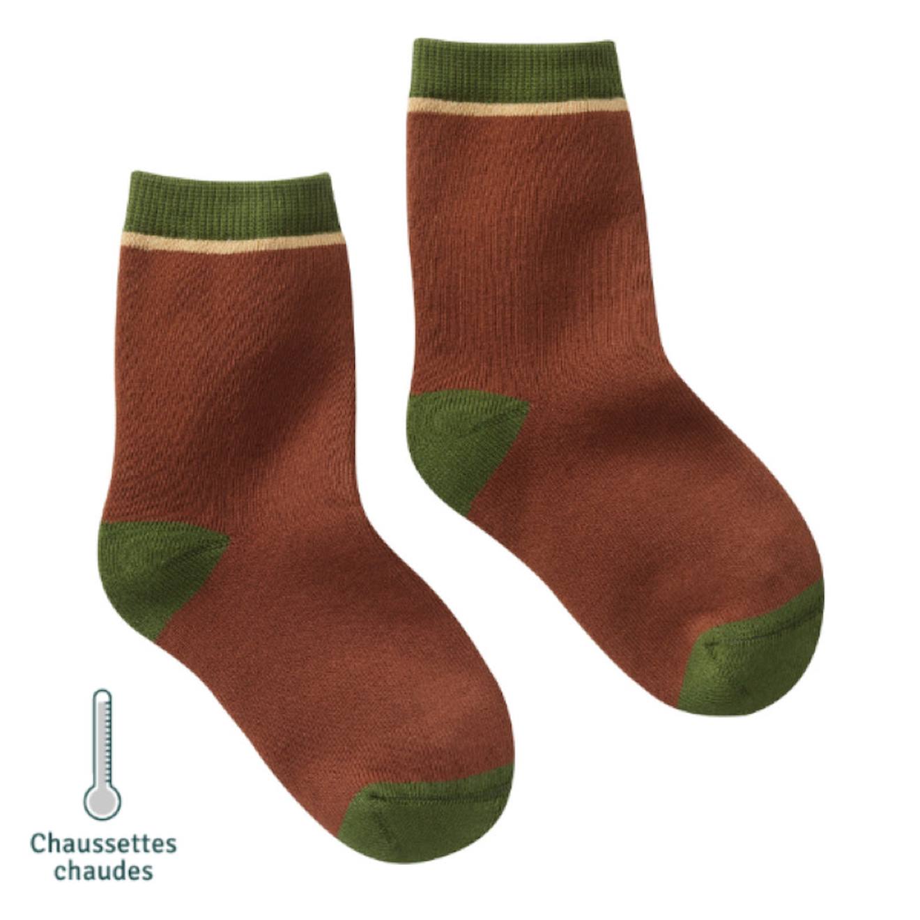 Chaussettes Sans Couture Unies Marron 8 €