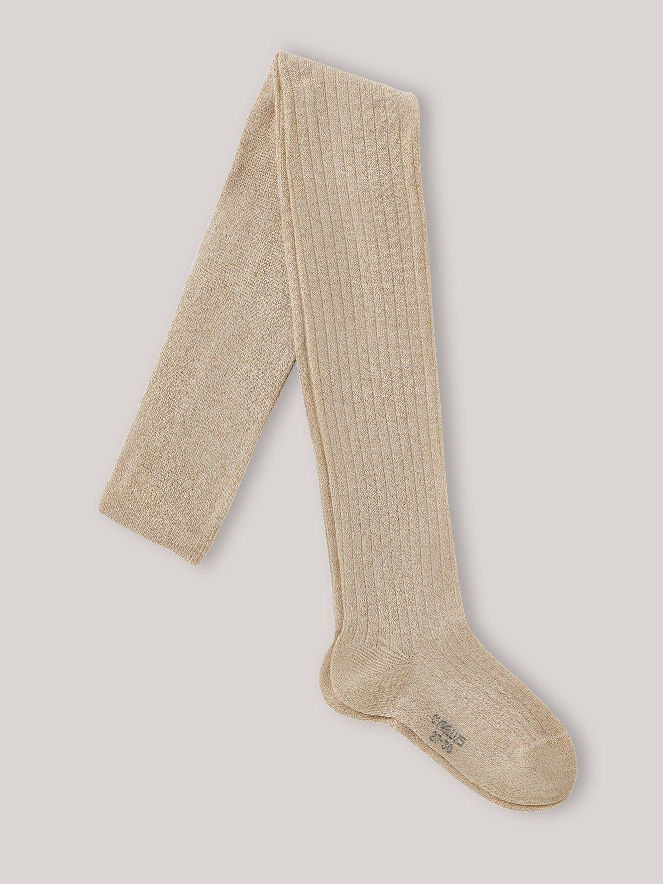 Collants Mtalliss Ctes Fille Ecru 18$