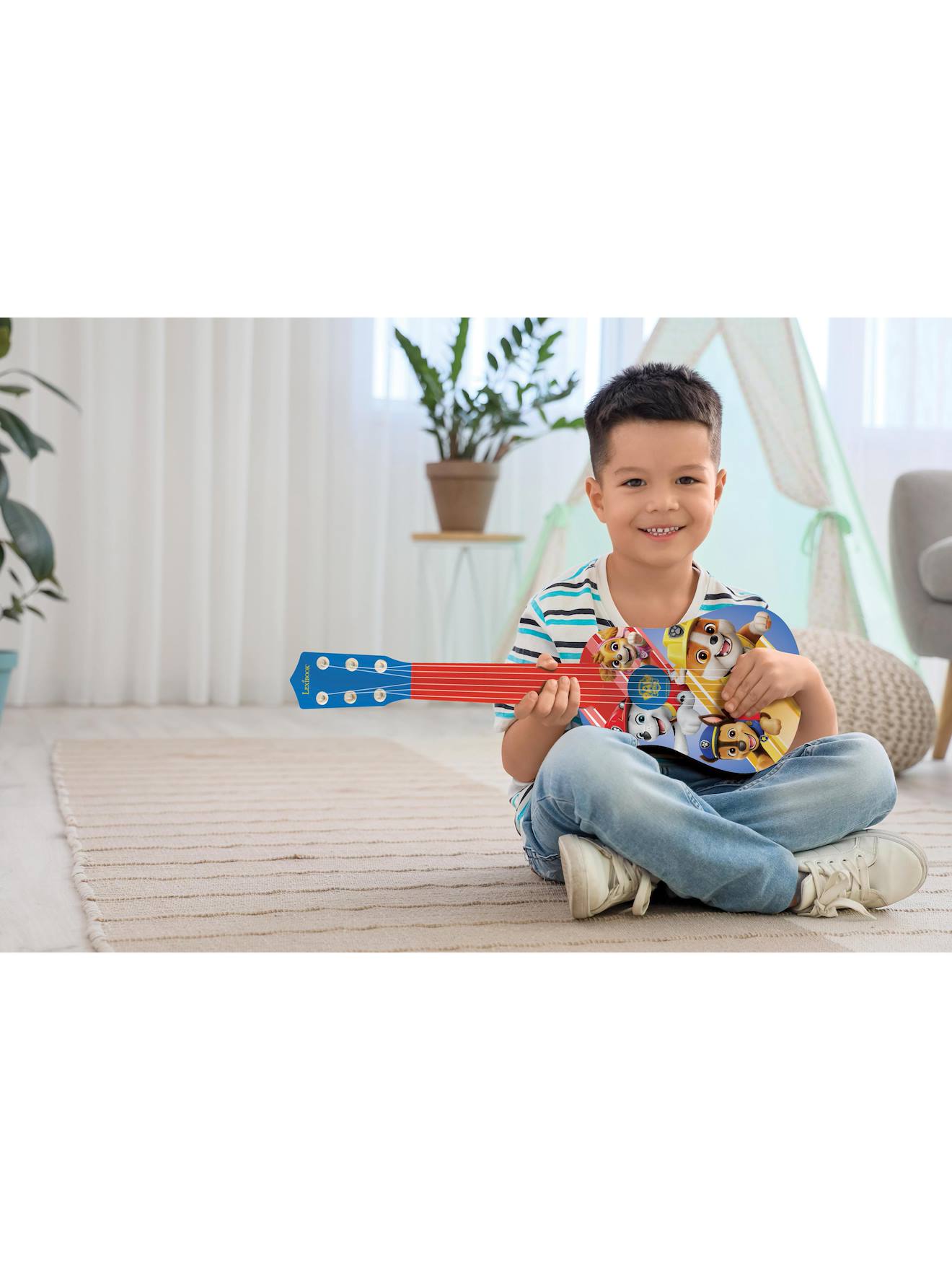Lexibook Pat’Patrouille – Guitare Chase 6 Cordes Nylon 53 Cm – Guide Inclus – Dès 3 Ans
