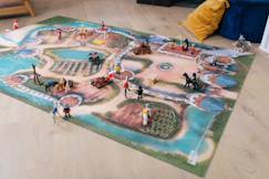 Linge de maison et décoration-Décoration-Tapis de jeu enfant "Citadelle Médiévale" - fabriqué en France