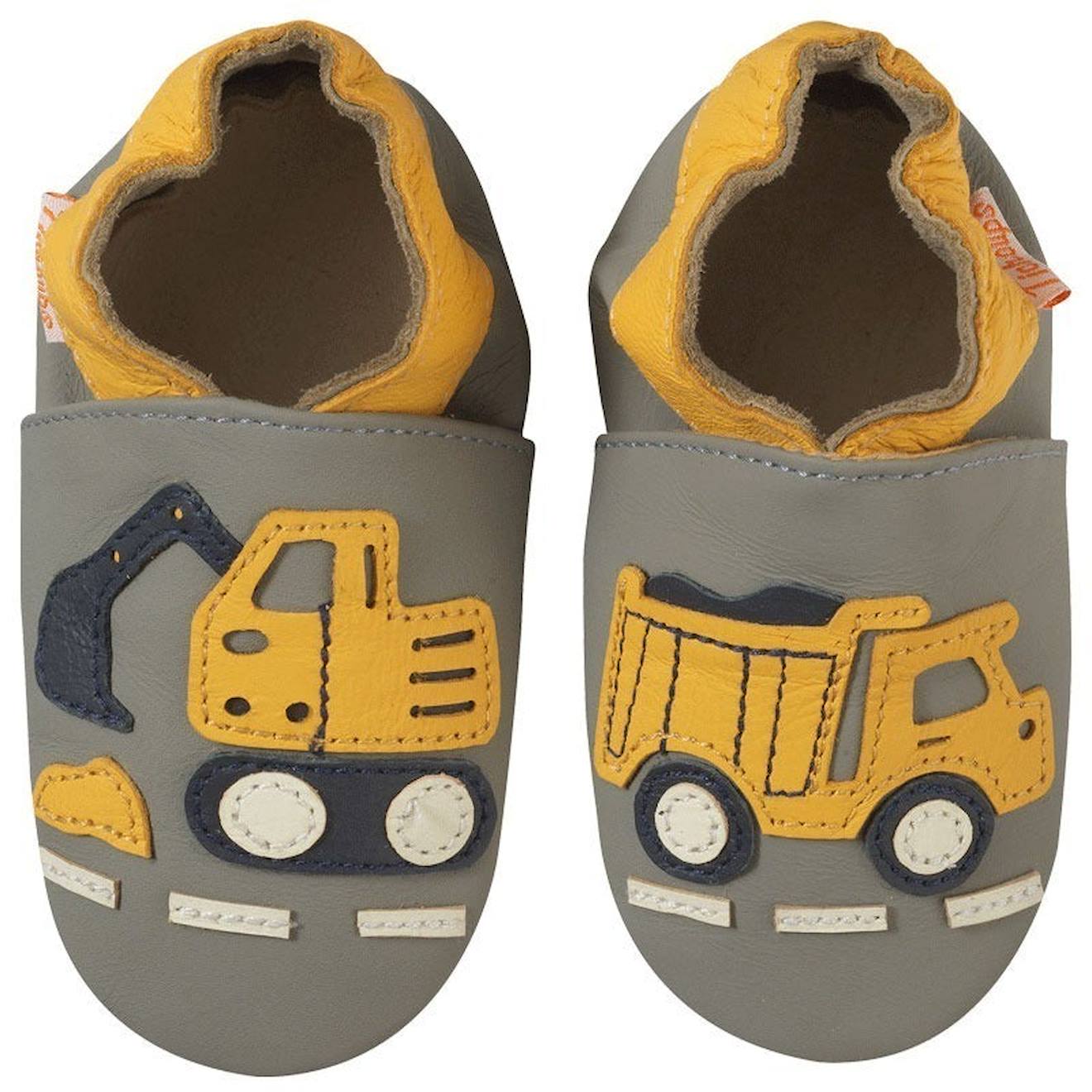 Chaussons Bb Cuir Souple Bartholom Le Chantier Gris 24 €