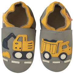 Chaussures-Chaussons bébé cuir souple bartholomé le chantier