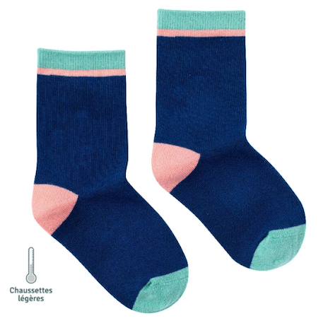 Chaussettes sans couture unies  - vertbaudet enfant