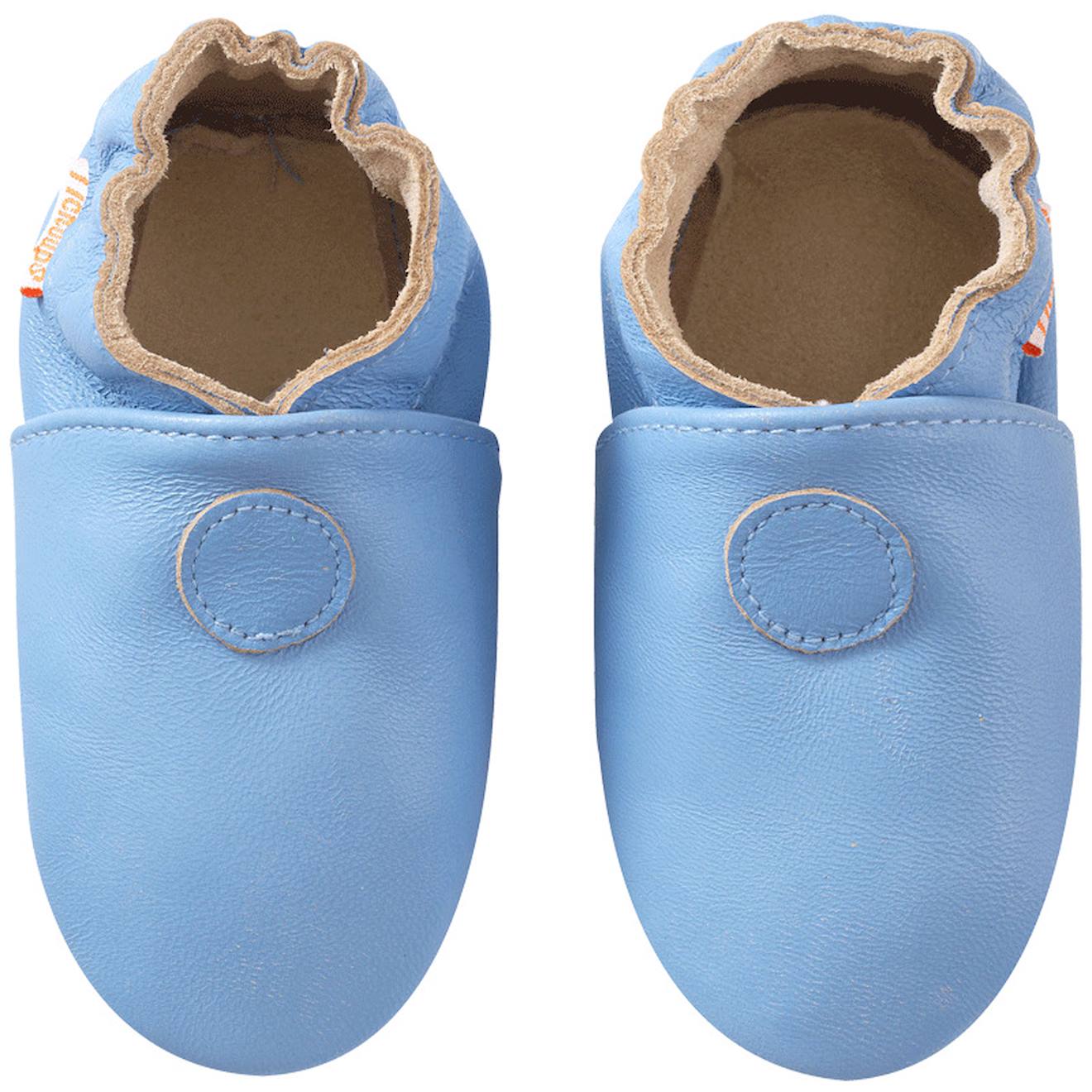 Chaussons Bb Cuir Souple Uni Bleu 23 €