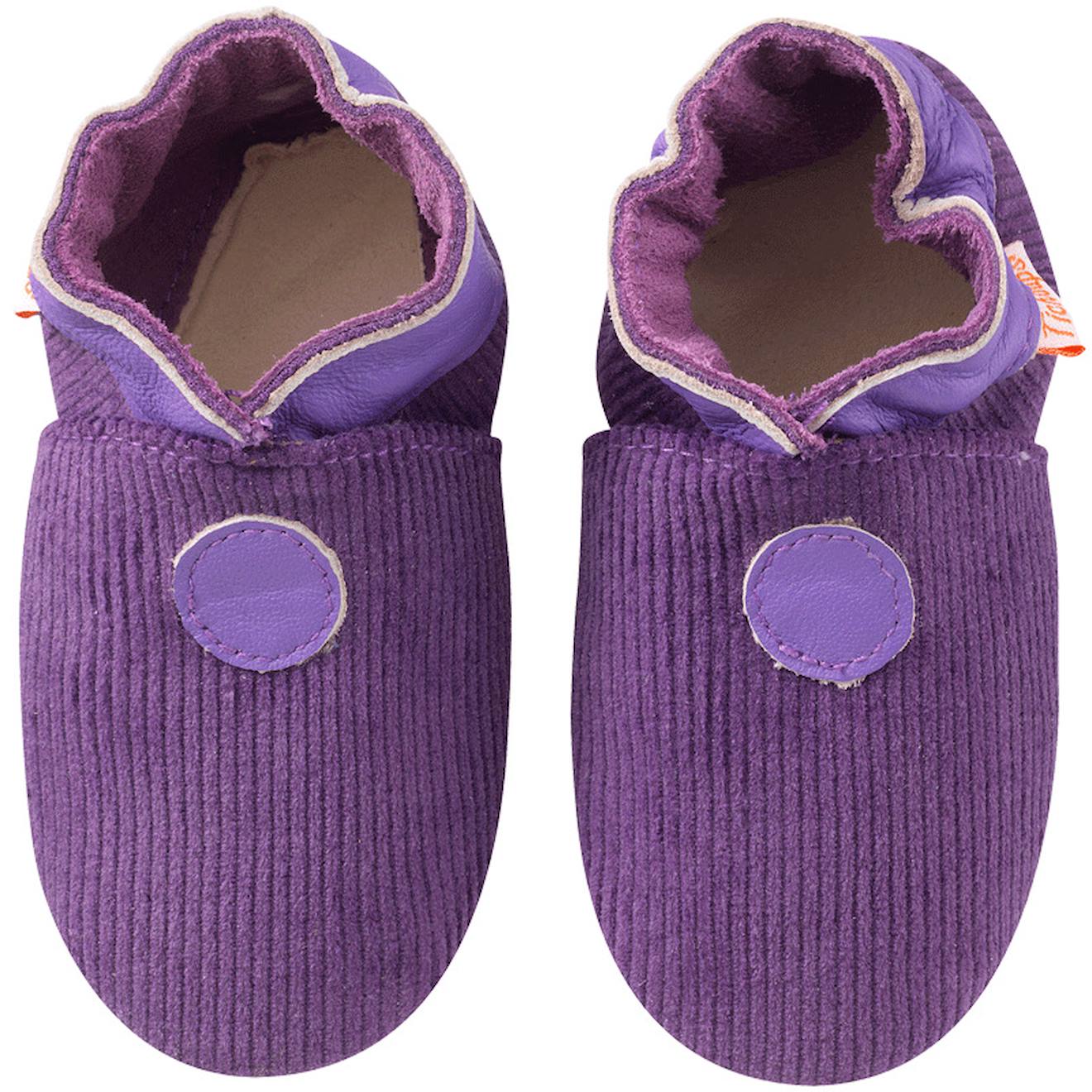 Chaussons Bb Cuir Souple Velours Violet 23 €