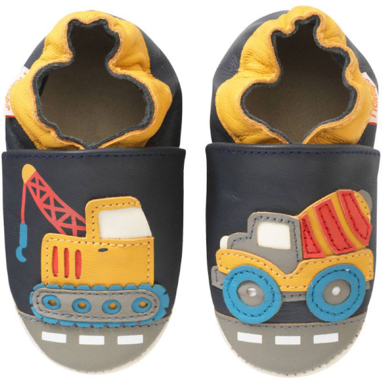 Chaussons Bb Cuir Souple Germain La Grue Bleu 24 €