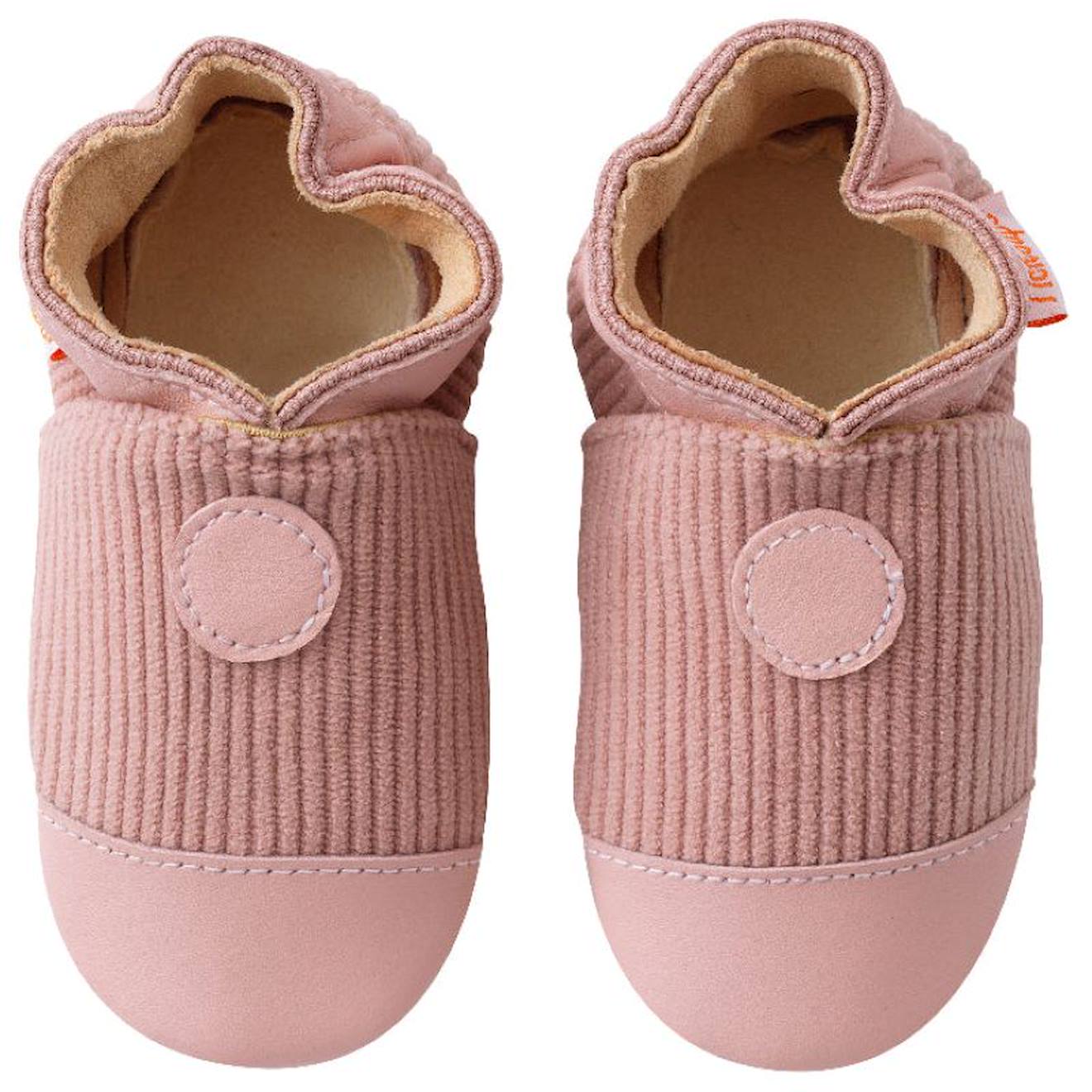 Chaussons Bb Cuir Souple Velours Rose 27 €