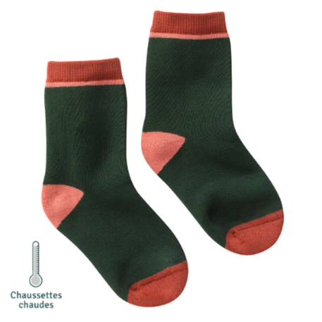 Fille-Chaussettes sans couture unies
