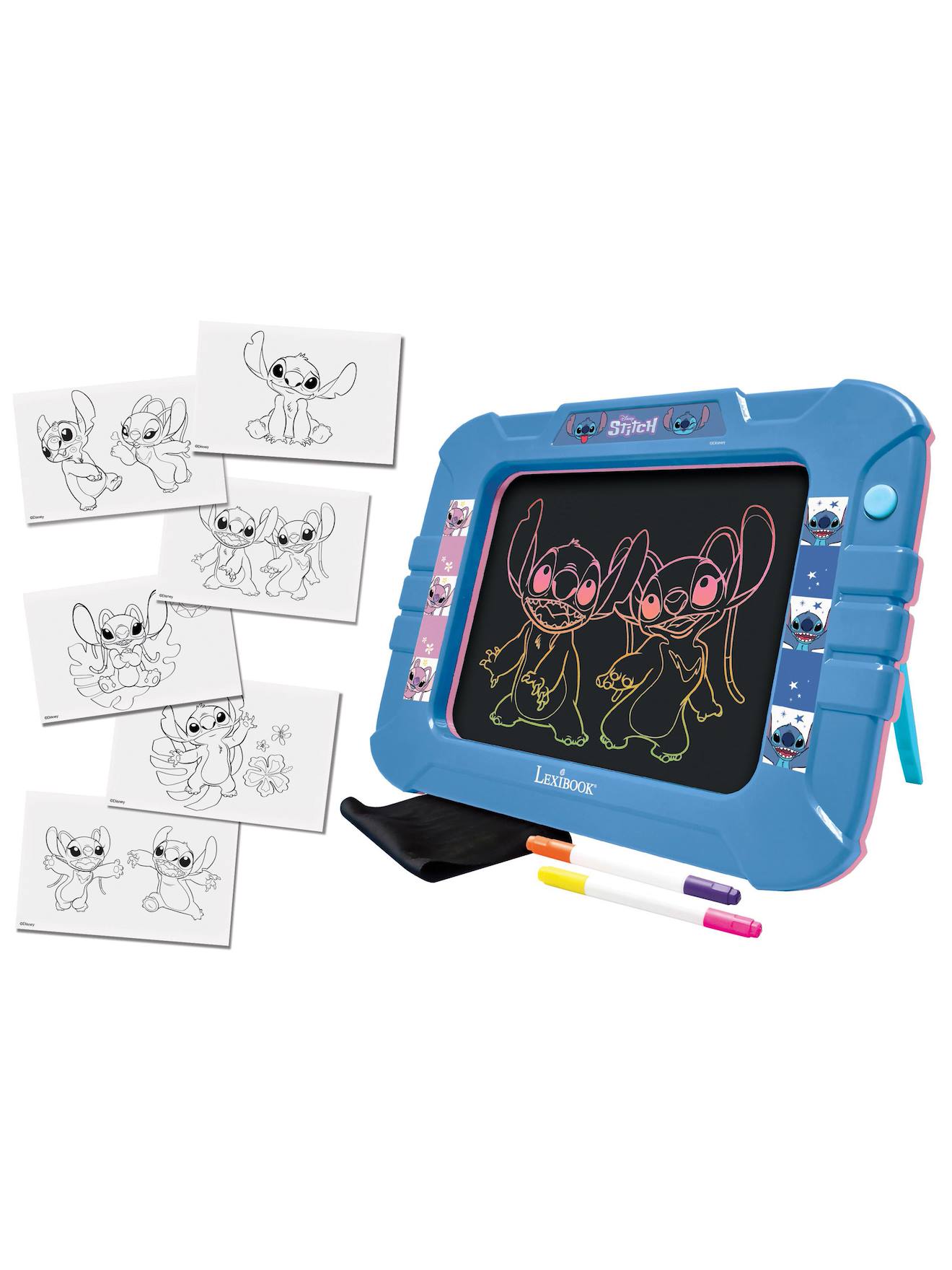 Ardoise Électronique Lumineuse Néon Stitch Bleu