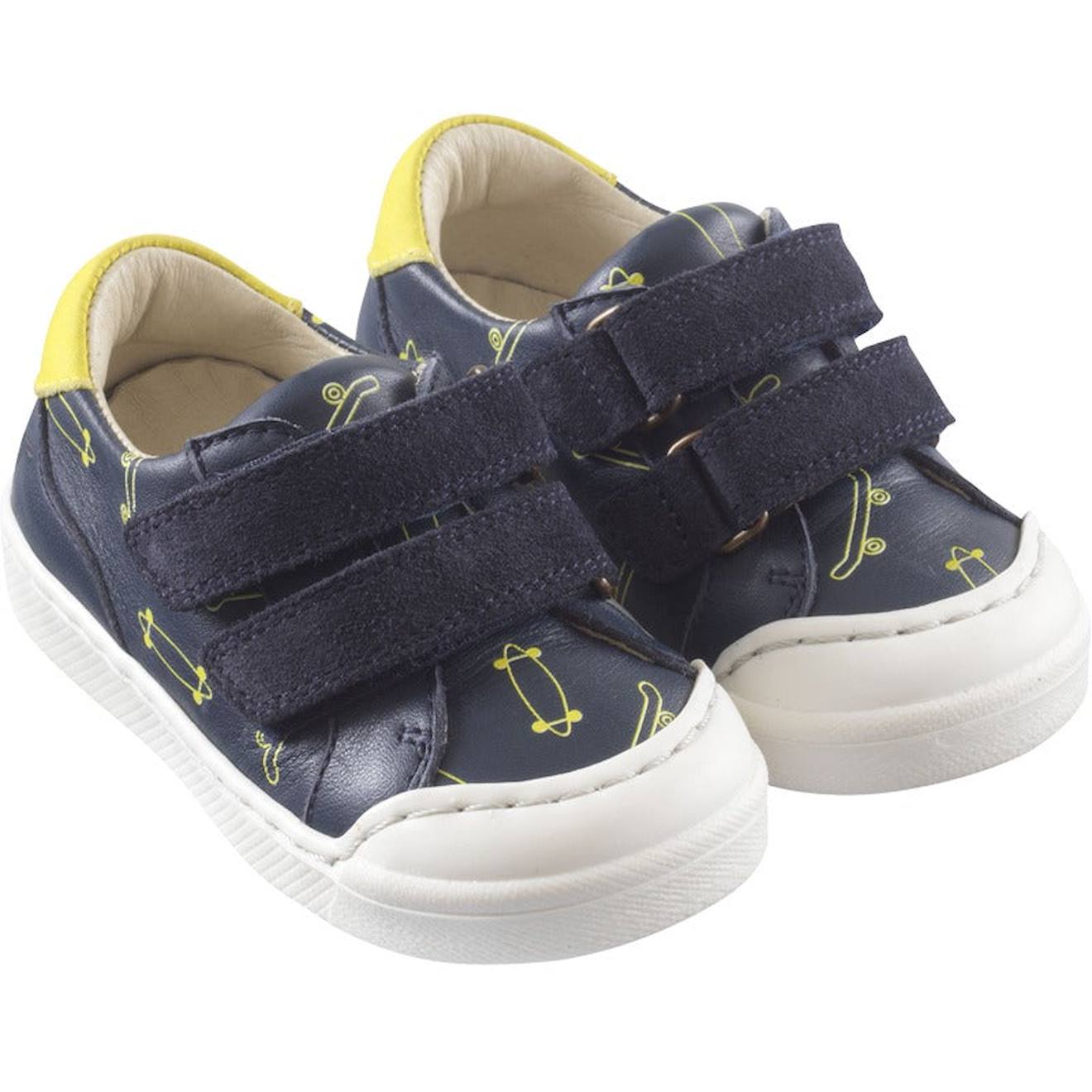 Baskets Cuir Enfant Happy Bleu Marine 59 €
