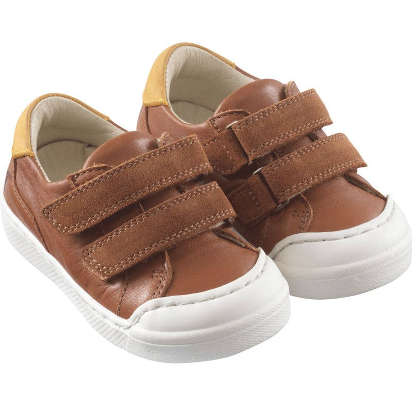 Baskets Cuir Enfant Happy Marron 69 €