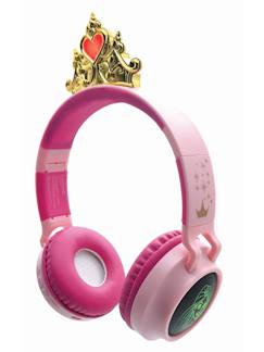 Casque lumineux pliable bluetooth et filaire princesses disney avec limitation du volume  - vertbaudet enfant