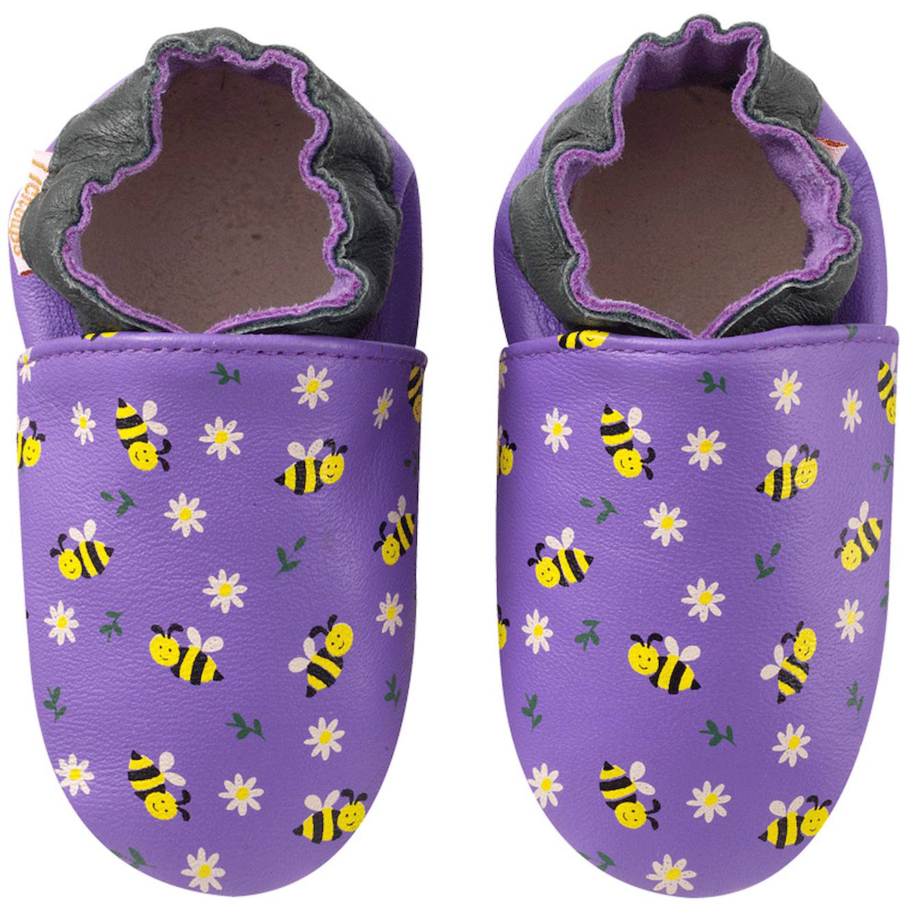 Chaussons Cuir Bb Mireille Les Abeilles Violet 22 €