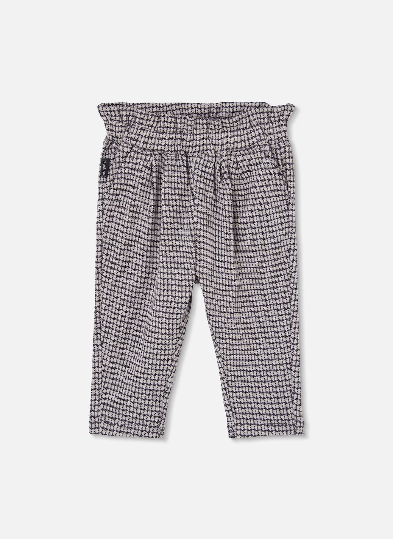 Pantalon Maille Carreaux Fille Multicolore