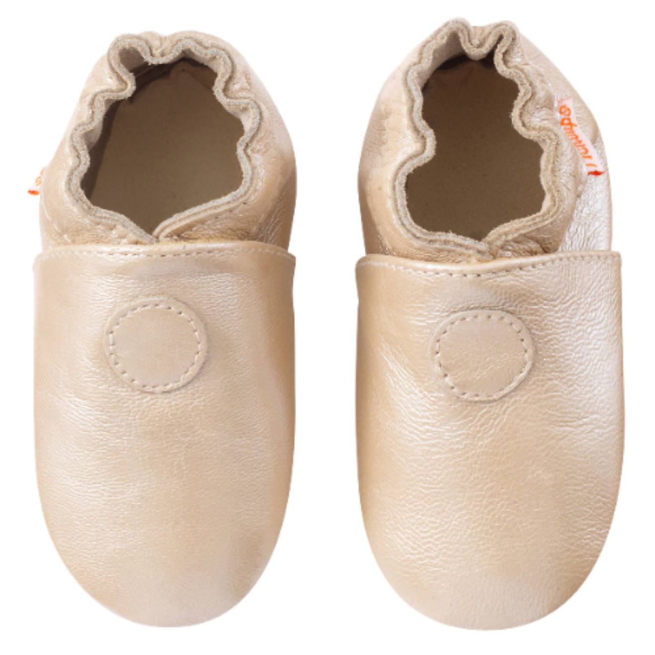 Chaussons Bb Cuir Souple Uni Beige 25 €