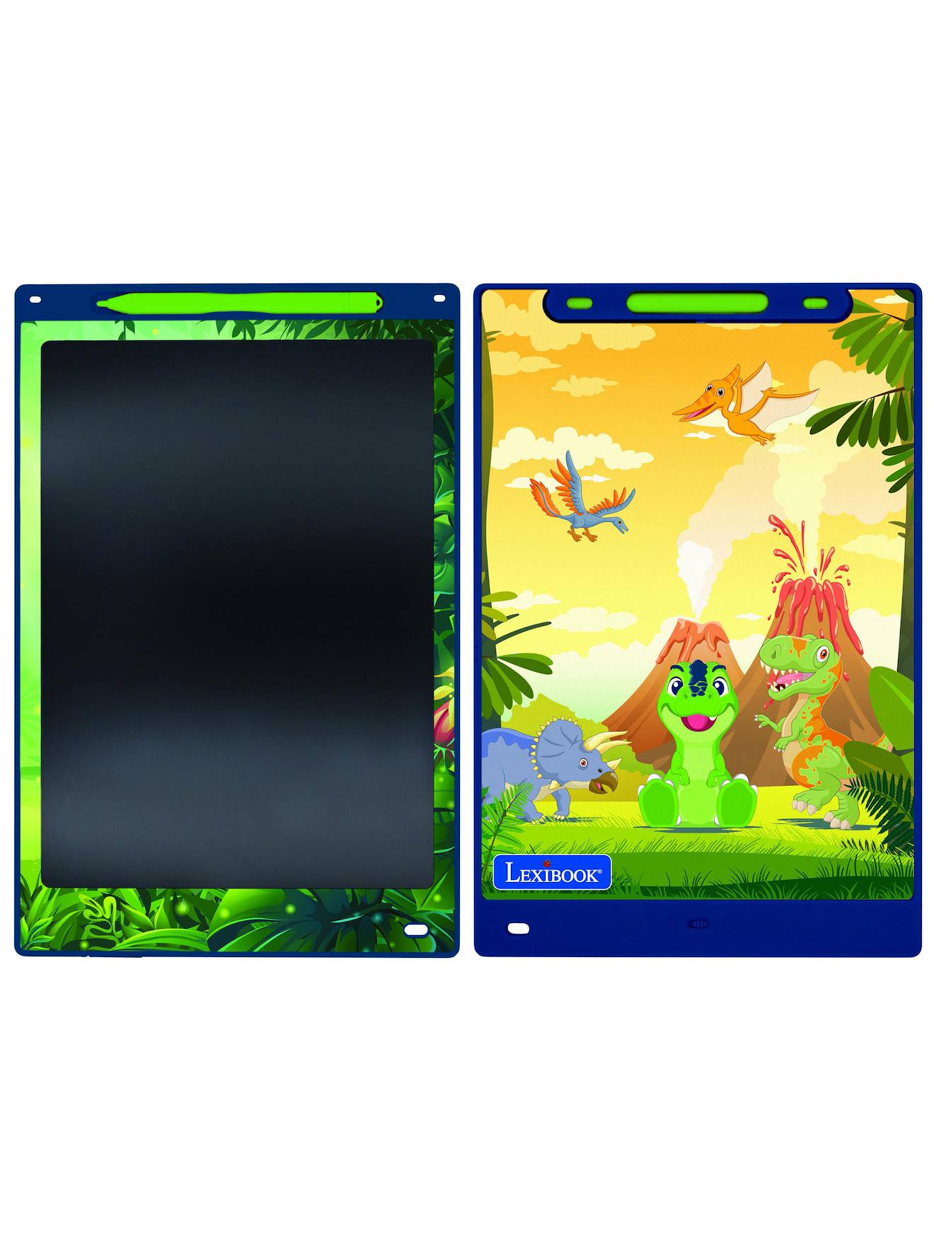 Tablette À Dessins Électronique Multicolore Dinosaures Vert