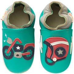 Chaussures-Chaussons bébé cuir souple malo la moto