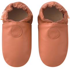 Chaussons bébé cuir souple uni  - vertbaudet enfant
