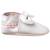 Chaussons bébé cuir souple uni nœuds Blanc 2 - vertbaudet enfant 