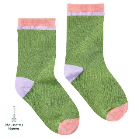 Fille-Chaussettes sans couture unies
