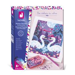 Jouet-Activités artistiques et musicales-Loisirs créatifs-Peinture diamant phosphorescent cygnes