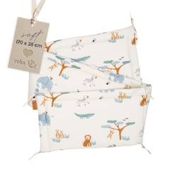 Tour de lit 'Savanna Friends' pour lit bébé 60x120 à 70x140 cm - beige / multicolore  - vertbaudet enfant
