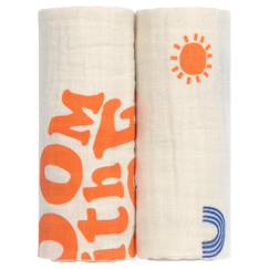 Puériculture-Matelas, accessoires de lange-Lange-Lot de langes bébé en mousseline de coton – doux, respirants et multi-usages au quotidien