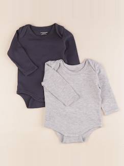 Seconde main-Garçon-Sous-vêtements-Lot de 2 bodies en coton - 6 mois