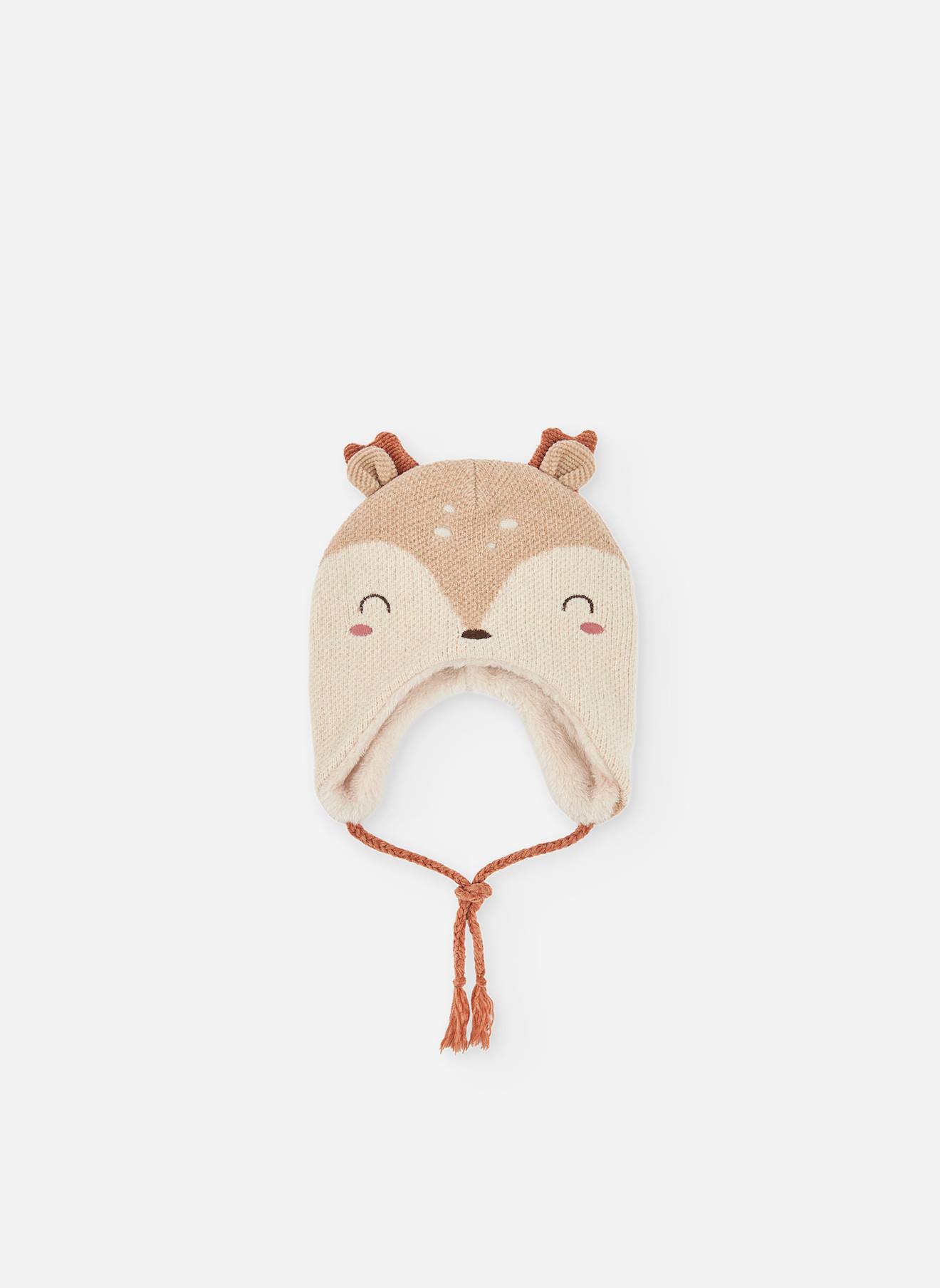 Bonnet Avec Motif Cerf Bb Marron 20€