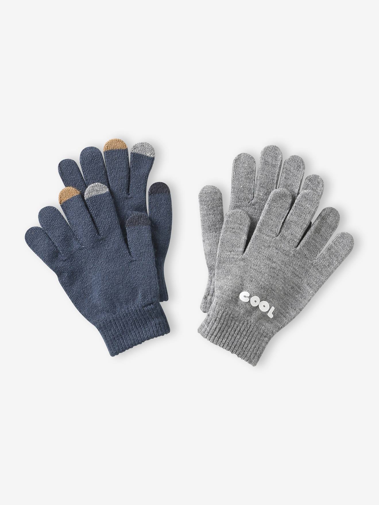 Lot de 2 paires de gants magiques marine
