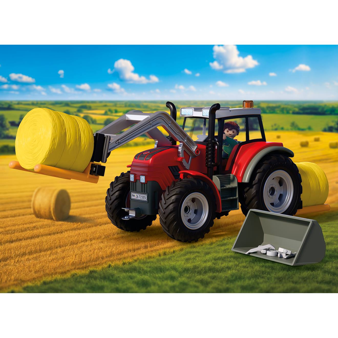 Tracteur Fourche À Paille 72305 Multicolore