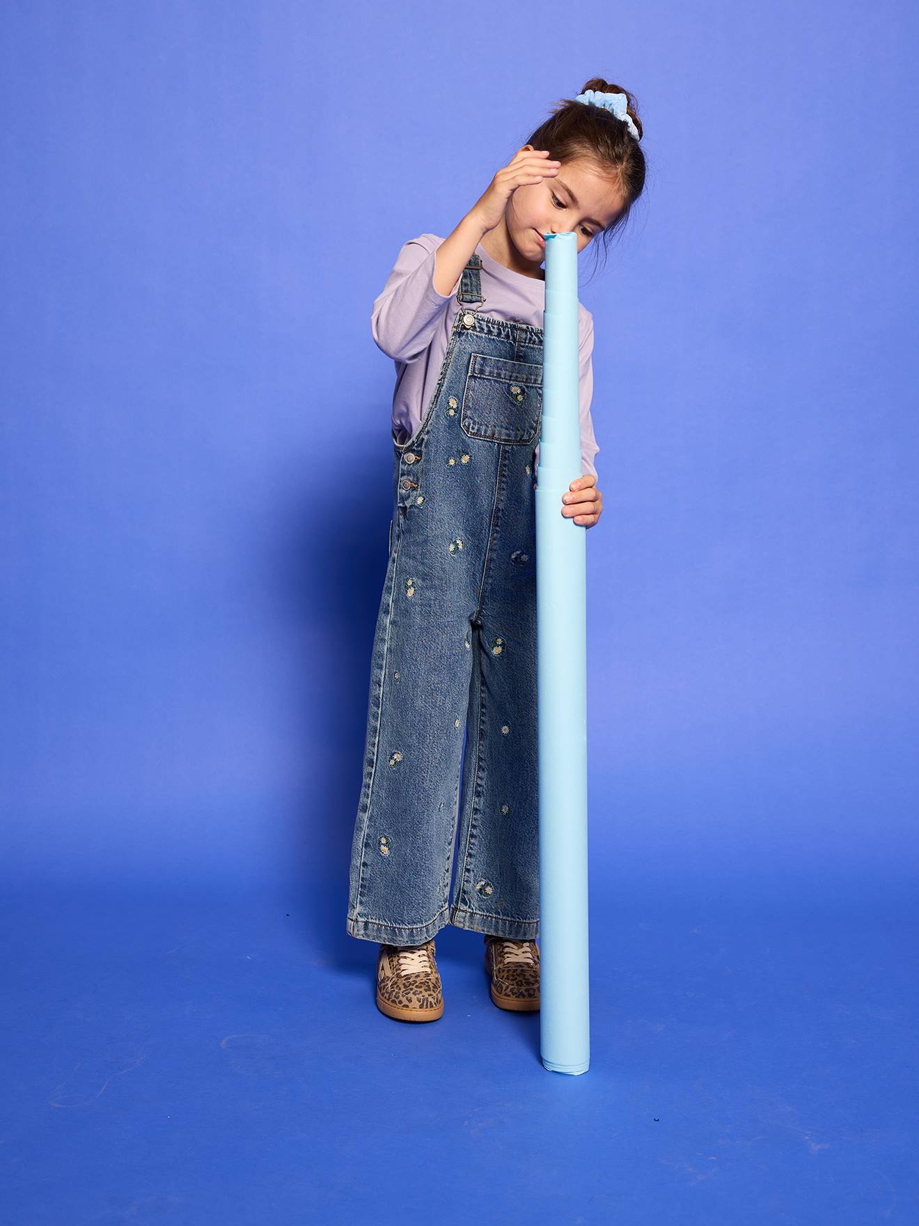 Salopette fille bleu jean 36$