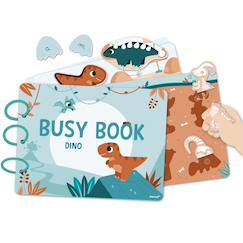 Jouet-Livre d'activités busy book les dinos
