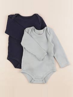 Seconde main-Garçon-Sous-vêtements-Lot de 2 bodies en coton - 12 mois