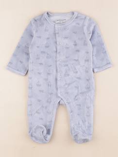 Pyjama velours - 3 mois  - vertbaudet enfant