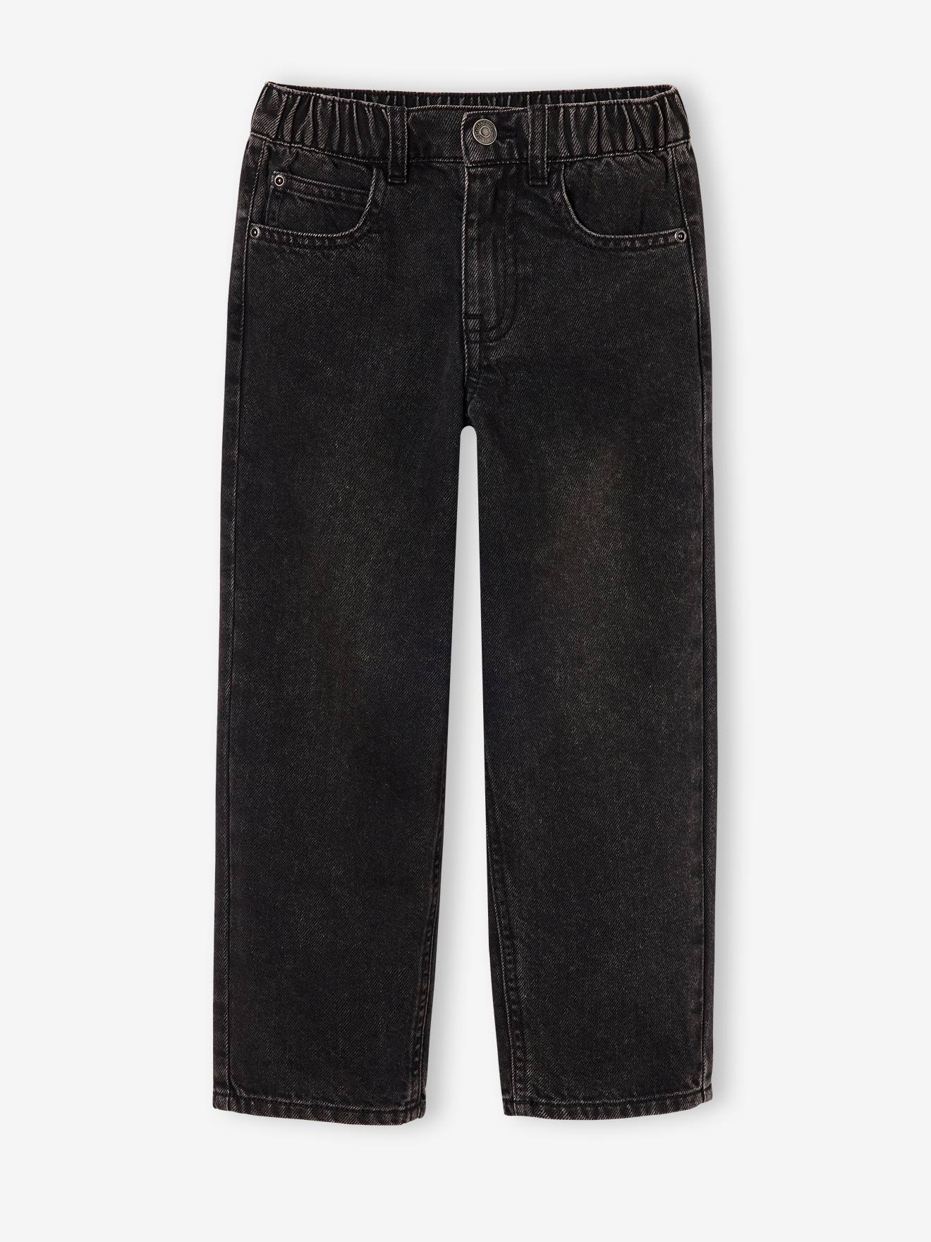 Jean loose morphologie fin noir