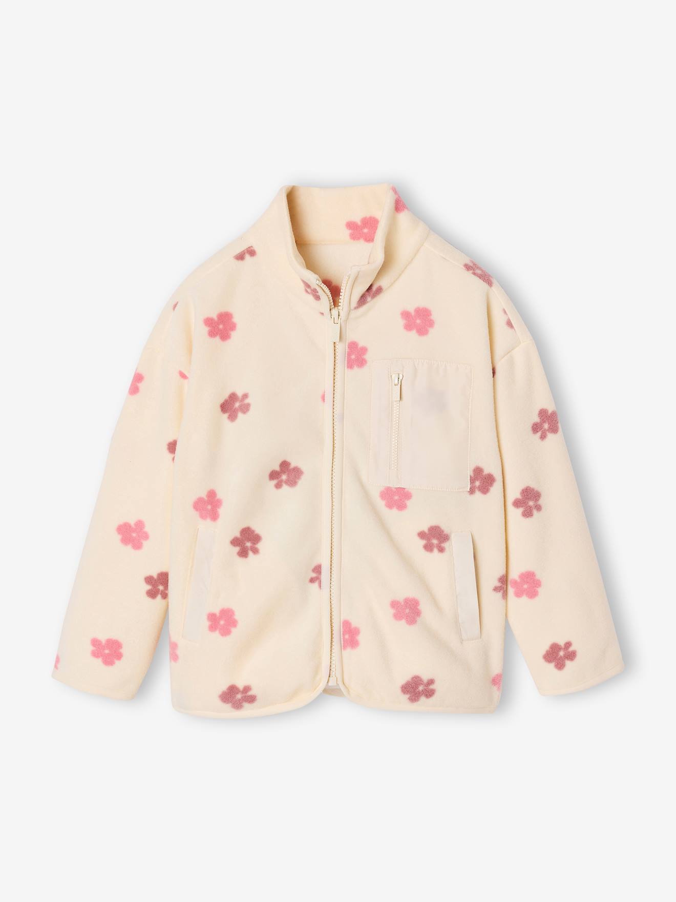 Sweat polaire fille zipp vanille 26 €