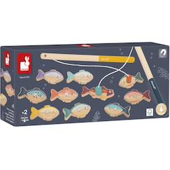 -Jeu de pêche à la ligne en bois