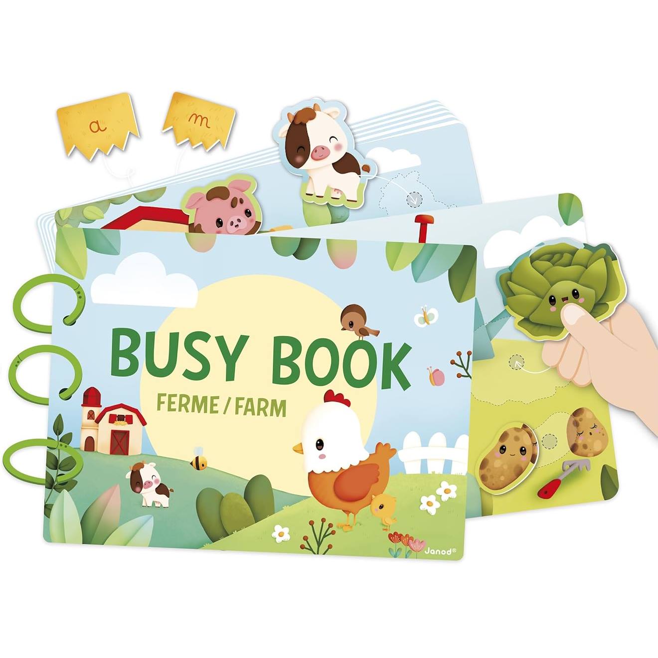 Livre D'activités Busy Book Thème Ferme Multicolore