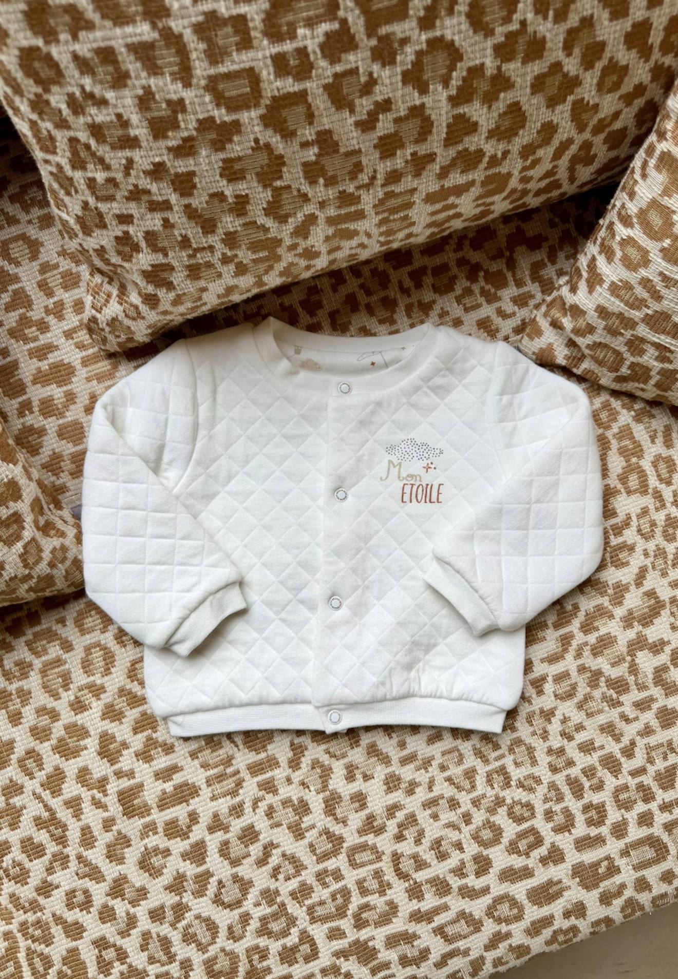Gilet Bb En Molleton Eliah Ecru 16$
