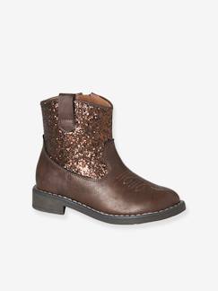 Chaussures-Boots fille synthétique zippées