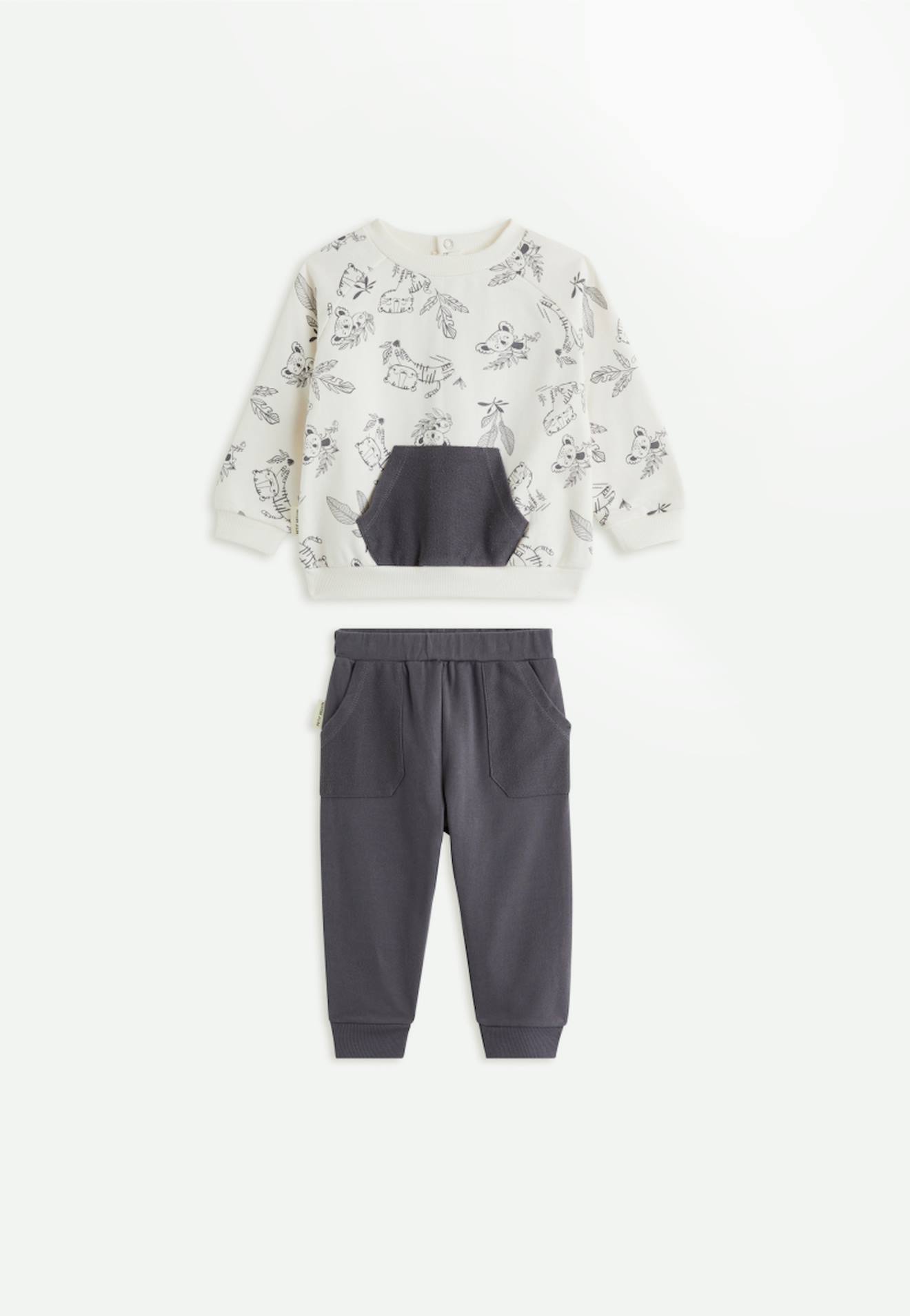 Ensemble Bb Sweat Et Pantalon Erwan Gris 30$