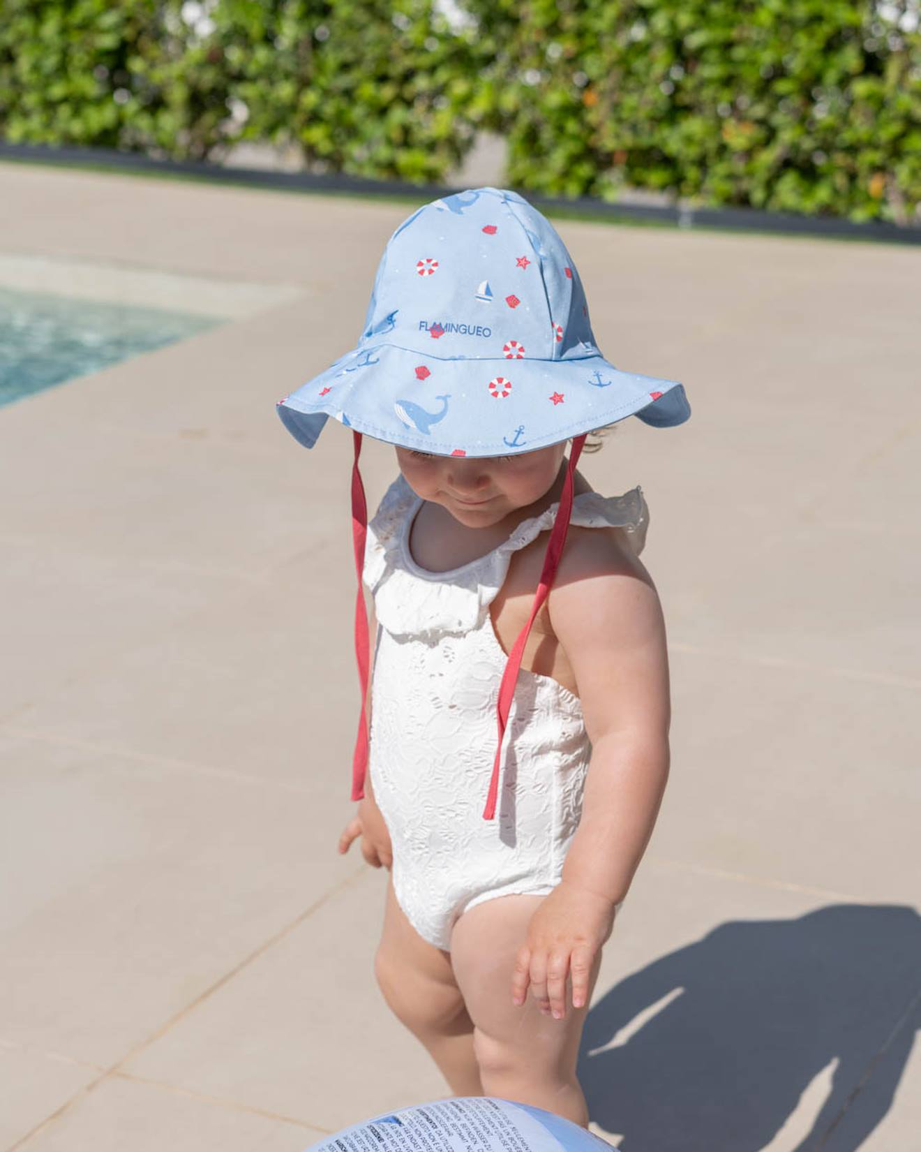 Chapeau Enfant En Coton Protection Soleil Bleu 14$