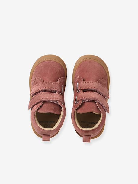 Chaussures premiers pas bébé scratch beige imprimé+bleu imprimé+bronze+jaune d'or+lot rose+mauve+or+rose+rose imprimé+rose poudré+turquoise+vert imprimé+vieux rose 73 - vertbaudet enfant 