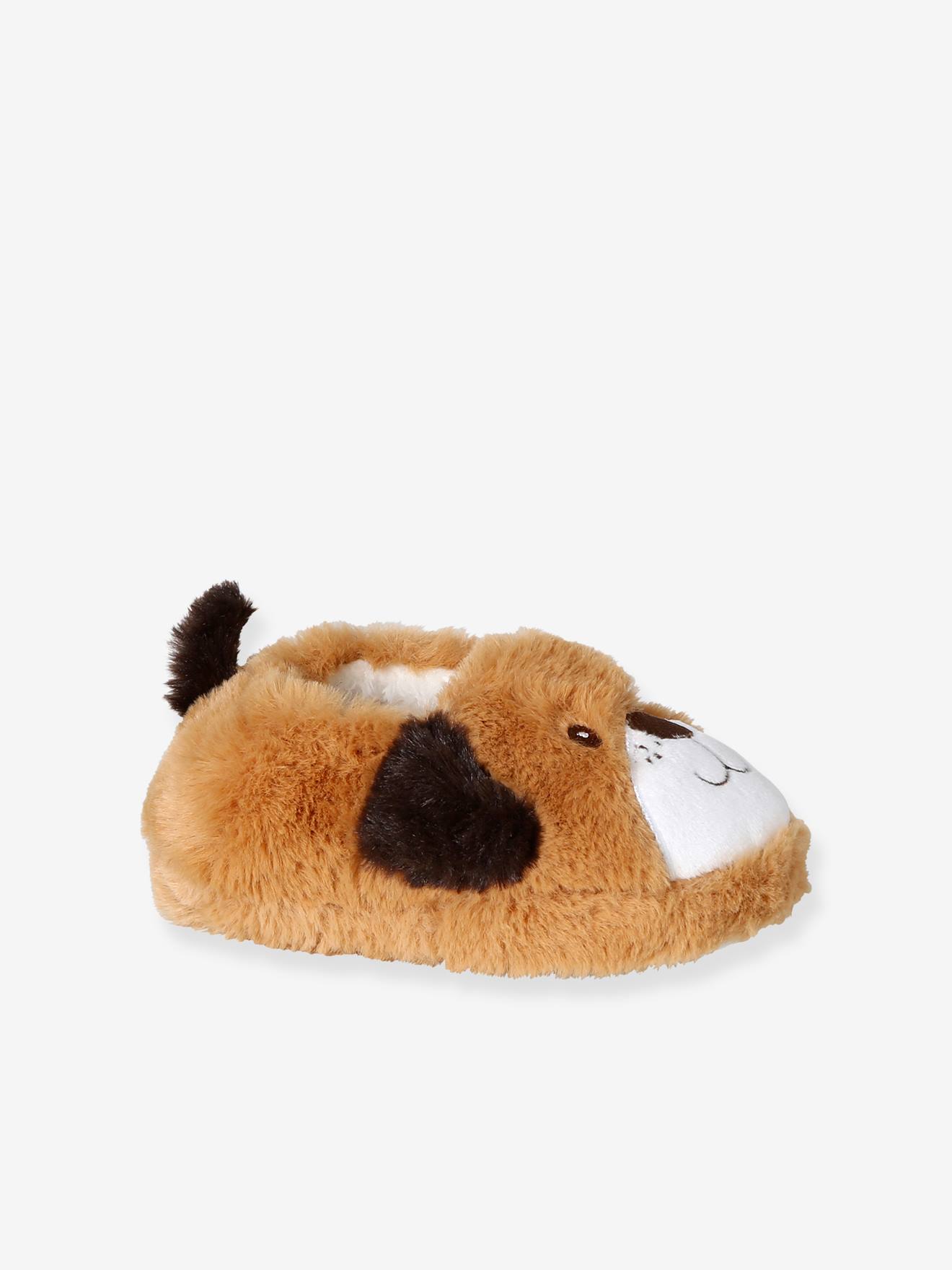 Chaussons enfant fille fourrs marron 17$